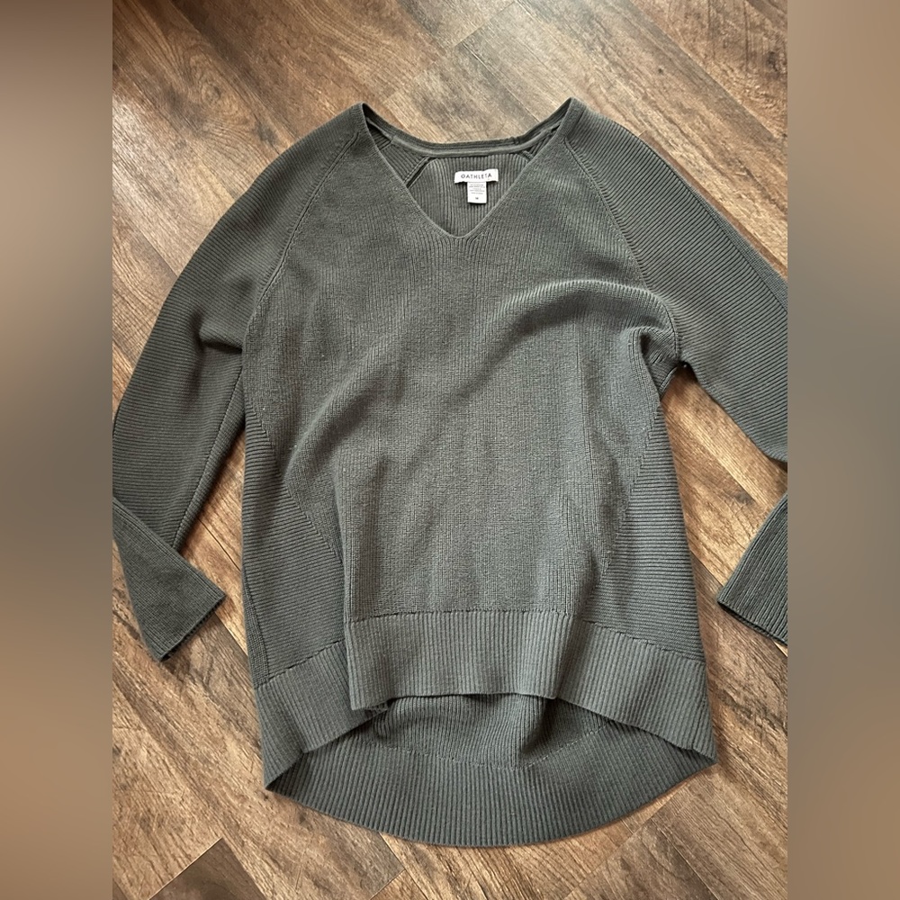 Athleta Sage Green Sweater